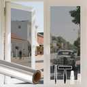 LEMON CLOUD One Way Window Privacy Film See Out Not in Reflective Mirror UV Window Cling Sun Blocking Heat Control Glare Control with Tools,23.6 Inch x 78.7 Inch