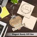 10 x Retirement Ornament 2025 - Appreciation Farewell Gifts for Coworkers, Friends, Teacher, Boss, Nurse, Double Layers Wooden, Happy Retirement Gift for First Christmas Retired