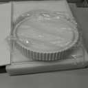 Decorative Concrete Tray & Book Decor Set - Scalloped Tray & Linen Box Enhance Your Coffee Table or Bookshelf Decor - Stylish Home Decoration for Your Living or Dining Room & as a Housewarming Gift