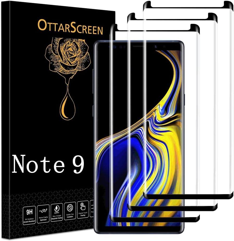 Galaxy Note 9 Screen Protector, 3 Pack Galaxy Note 9 Tempered Glass Screen Protector, 3D Glass 9H Hardness Tempered Glass Screen Protector for Samsung Galaxy Note 93 Pack