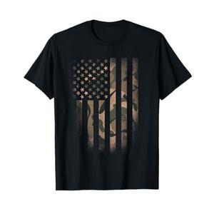 Camo American Flag Usa Military Tactical Camouflage Desert Women Girls Kids Men T-Shirt, M