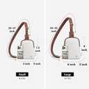 INICAT Women's Small Sling Bag, Lightweight Everyday Vegan Leather Crossbody Purse for Daily Essentials and Travel Light