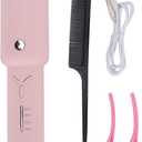 YUYTE Automatic Hair Curler, 60W Self Rotating Rechargeable Cordless Curling Iron with Bidirectional Auto Rotation and Heat Resist Technology, for Home Travel Use Purple