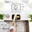 The Original Ternal Sinkmat Drip Catcher & Splash Guard, Faucet Mat for Sinks  Absorbent Microfiber, Machine Washable Counter Protector & Drying Mat for Kitchen, Bathroom or RV [Black, Mini, 1 Pack]