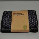 KeaBabies Portable Diaper Changing Pad, Travel, Car - Large Waterproof Baby Changing Mat, Wipeable, Padded, On The Go Travel Diaper Clutch Bag, Easy to Use Pockets for Newborn Essentials (Black Geo)