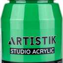 2 x Artistic Acrylic Paint Jar - High-Pigment, Fade Proof Painting Supplies, Suitable for Canvas, Wood, Leather, Fabric, Stone & Craft - Bright Green 16.9 Fl Oz