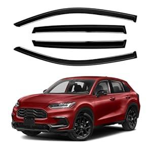 Canvcle Window Visors Rain Guards for Honda HR-V 2023-2025 2026 HRV Accessories, Outside-Mount Tape-On Side Window Wind Deflectors Vent Visors Shades Rainproof 4PCS