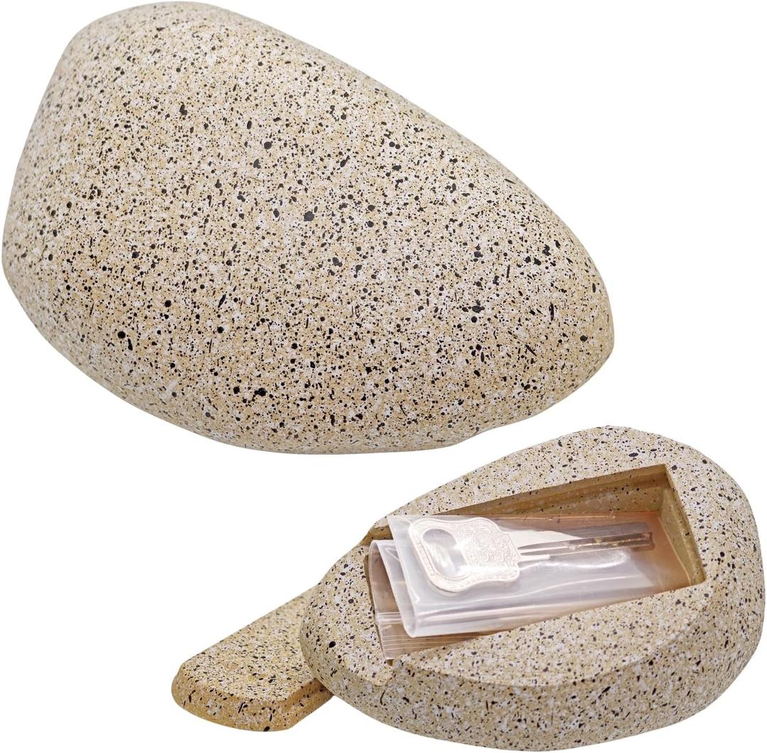 Hide a Key Outside - Waterproof Bags - 4.9"D x 3.35"W x 2.36"H - Durable and Realistic Design, The Perfect Key Hider for Outdoor Decor and Security