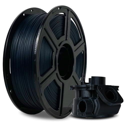 FLASHFORGE Carbon Fiber PETG Filament 1.75mm, Carbon Fiber PETG 3D Printer Filament, 1KG Spool Dimensional Accuracy +/- 0.02mm, Lightweight & Heat-Resistant & Moisture Free (PETG-CF Midnight Blue)