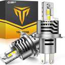 FAHREN H4/9003 Bulbs,90,000LM(1,200%) 12X Brighter 6500K Cool White, 1:1 Mini Size Plug and Play Upgraded HB2 light fog bulb, pack of 2
