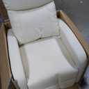 Sweetcrispy Massage Recliner Chair for Adults, Adjustable Home Theater Seating with Lumbar Support for Living Room, Modern Fabric Reclining, Beige