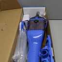 Cordless Pool Vacuum with Telescopic Pole, 18.5 GPM Powerful Suction, 1.5H Supercharge Technology, Handheld Pool Vacuum Cleaner for Above Ground/Inground Pools, Hot Tubs, Blue
