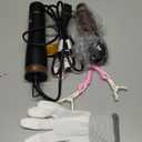 Round Hair Blow Dryer Brush - 1.2 Inch Ceramic Barrel Hair Dryer Brush for Short/Middle Hair, One Step Drying, Volumizing, Straightening and Styling, Negative Ionic Dryer Brush (Black-Golden, 1.2)