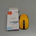 Wireless Mouse (Bluetooth & 2.4GHz USB) with Forward/Backward Side Keys, Silent Click, Ergonomic Portable AA Battery Mice for Laptop/Mac/iPad - Office & Travel Use, Yellow & Black