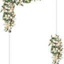 6.6X3.9FT Metal Square Backdrop Stand, Wedding Arches for Ceremony, Square Balloon Arch Stand, Arch Backdrop Stand for Weddings, Birthdays, Party, Garden Decorations, Anniversary, White