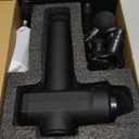 TOLOCO Massage Gun Deep Tissue, Percussion Massage Gun with 10 Replacement Heads, Super Quiet Portable Electric Massager for Athletes, Relax, Black