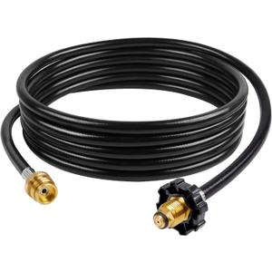GASPRO 18-Foot Propane Hose Adapter, Compatible with Mr. Heater Buddy Heater, Portable Grill, and More, Connects to 5-100lb Tank