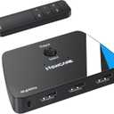 NEWCARE HDMI Switch 3 in 1 Out, 4K@60Hz HDMI Splitter with Remote, HDMI Switcher Support HDCP2.2 Dolby HDR10+ VRR 3D, Compatible with TV PS5/4 Xbox Laptops PC Projector Blu-ray Player