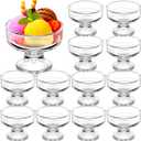 12 Pcs Glass Ice Cream Bowls Set 9 oz Mini Dessert Bowls Small Clear Ice Cream Cups Parfait Sundae Trifle Bowl Footed Glass Dessert Cups Serving Dishes for Nuts Fruit Pudding Snack Cereal Party Favors