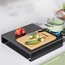 Gas Stove Cover Plate, 15.7 Inch x 11.8 Inch x 2 Inch Iron Gas Stove Cover for Home and Kitchen (Medium)