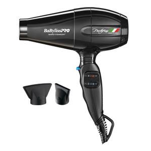 BaBylissPRO Nano Titanium Italian Portofino Hair Dryer - Professional 2000 Watt Blow Dryer (Black)