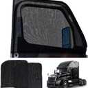 EcoNour XXXL Truck 2-Pack Side Window Shade | Front Side Windows Protects UV Rays and Sun Glare | Stretchable & Breathable Mesh Sunshade for Kenworth T680, Peterbilt 579, 589 | Driver Window Screens