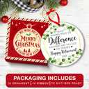 3 x Retirement Gift for Woman Men - Retirement Ornament for Christmas Tree - Charming 2025 Ornament Gifts for Christmas, Happy Retirement Gifts for Women with Humor, Best Gift for Holiday Celebrations (Thank You Ornament)