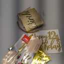 12th Birthday Decorations for Girls Gold with 12th Birthday Sash and Tiara, Candles and Cake Toppers, Number Balloons, 12 Year Old Gifts for Girl