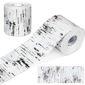 Mixweer 65.6 ft Birch Tree Bulletin Board Border White Wood Bulletin Border Classroom Borders Decoration Poster Chalkboard Borders for Back School, Classroom, Home Decoration