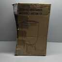 STARLEAD Heated Towel Warmers for Bathroom - 20L Large Towel Warmer Bucket, Wood Handle, Auto Shut Off, Bluetooth and RGB, Fits Up to Two 40"X70" Oversized Towels, Bathrobes, Blankets (White-round)