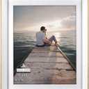 Malden International Designs 2384-80 White Beveled Edge, 8x10 with mat/ 9x11 Without The mat
