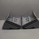 2-Step Modular Dog Ramp - Portable Non-Slip Stairs for Small Dogs with High Support, 9.5" D Lightweight Plastic Pet Steps Fits Staircase Indoor, Ideal for Elderly Injured Pets (6-Pack, Grey)