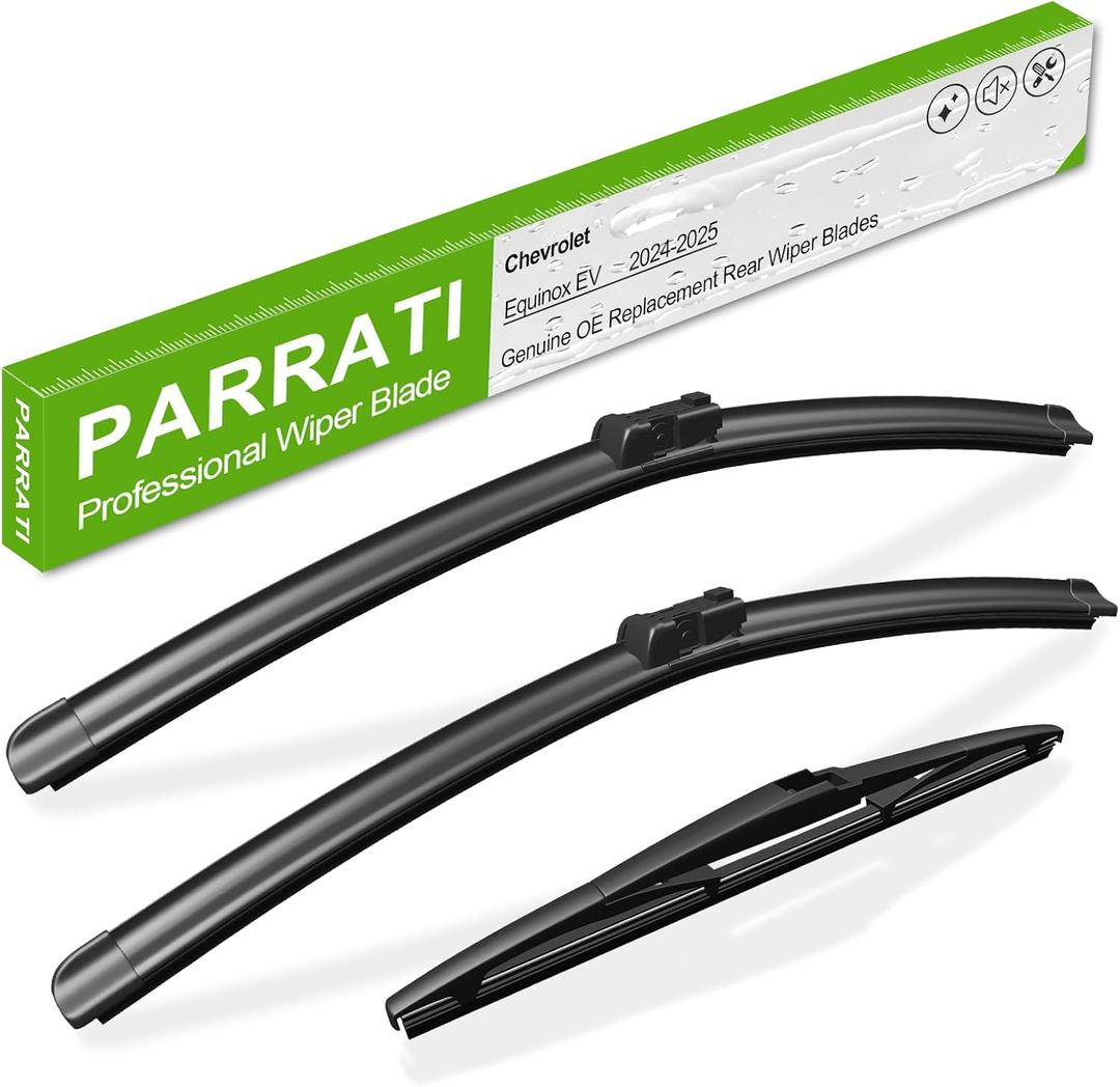 PARRATI 3PCs Windshield Wiper for Chevrolet Equinox EV 2024-2025 Exact Replacement - 26+24+11 - All Season Graphene Coating Quiet Streak Free