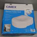 Carex Toilet Seat Riser, Elongated Raised Toilet Seat Adds 3.5 inches to Toilet Height, for Assistance Bending or Sitting, 300 Pound Weight Capacity Toilet Riser