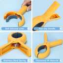 5.1 Inch Jumbo Beach Towel Clips for Chairs - 8 Pack Towel Clip for Chair Cruise Pool Essentials, Extra Large Clothes Pins for Beach Accessories 4 Colors