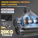 SOARFLY Electric BBQ Grill Brush, 800RPM Grill Cleaner for Outdoor Grill with 2-Speed & 20kg TorqueLast 3.5H, Dual LED Light for Night, No Bristle Drop Safe for Cast Iron Stainless, Gifts for Men Dad