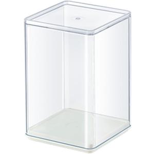 Clear Figure Display Case 3x3x4.5 inch Small Acrylic Figurine Storage Box Showcase for Collectibles Minifigure Mini Dolls Toys Organizer 2 Pack
