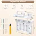 2 in 1 Starlink Gen 3 Router Mount & StarLink Gen 3 Power Supply Holder, Starlink Mesh Router Wall Mount Bracket for Indoor RV, Star Link V3 Mounts Accessories Space Saving (White)