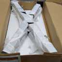 28 Inch X-Shape Table Legs - Metal Coffee Table Legs, Steel Desk Legs for DIY Furniture Dining Table, Set of 2, Black