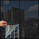 8 x Window Film 17.5" x 118.1" Window Film for Ultimate Privacy and Sun Blocking Room Darkening Tinted Film Removable Static Cling Black Film for Home, Garages and RVs