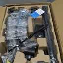 HUANUO Dual Monitor Mount up to 32 inches Screens, Taller Monitor Stand Hold 19.8lbs, Dual Monitor Arm Desk Mount Easy Adjustable with Tilt, Swivel, Rotation, VESA 75/100mm