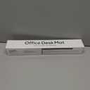 OfficeOzone Desk Mat with All-New Edge Stitch, Double-Sided, Black and Brown, 35.4" x 15.7"