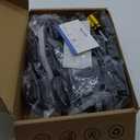Ravinte 50 Pack 25 Pairs 1/2" Overlay Cabinet Door Hinges Kitchen Black Semi-Concealed Hinges Face Mount Self-Closing Cabinet Hardware with Bumpers & Screwdriver (1/2 inch Overlay)