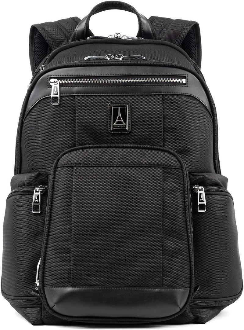 Travelpro Platinum Elite Business Laptop Backpack, Fits up to 17.5 Inch Laptop, Work, Travel, Men and Women, Shadow Black