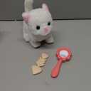 Tagitary Plush Toys Electronic Toy Cat That Walking and Meowing,Tail Wagging Interactive Toy Cat for Kids with Leash,Easter Christmas Birthday Gift for Toddlers Kids