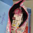 160 Pink Engraved American Mahjong Tiles Set with Carrying Bag and Accessories, 1.2 Mahjong Tile Set