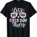School Field Day Tie Dye Field Day teachers Kids T-Shirt (M, Black)