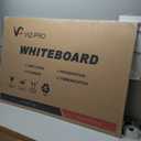 VIZ-PRO Dry Erase Board/Magnetic White Board, 48 X 32 Inches, Silver Aluminum Frame