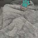 PetAmi Waterproof Dog Blanket, Leakproof Puppy Blanket for Small Medium Dogs, Furniture Sofa Couch Cover Protector, Fleece Pet Throw Indoor Cat Kitten, Reversible Washable Soft Plush, 29x40 Light Gray