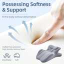 Contoured Support Ergonomic, Memory Foam Wedge Pillow, 27° Angled Support for Waist and Neck, Multi-Position Support Pillow (Grey)